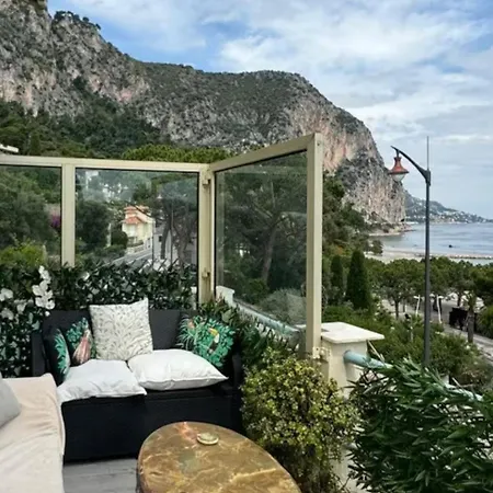アパート Near Monaco - Sea View - Sleeps 2 - Pets - Parking